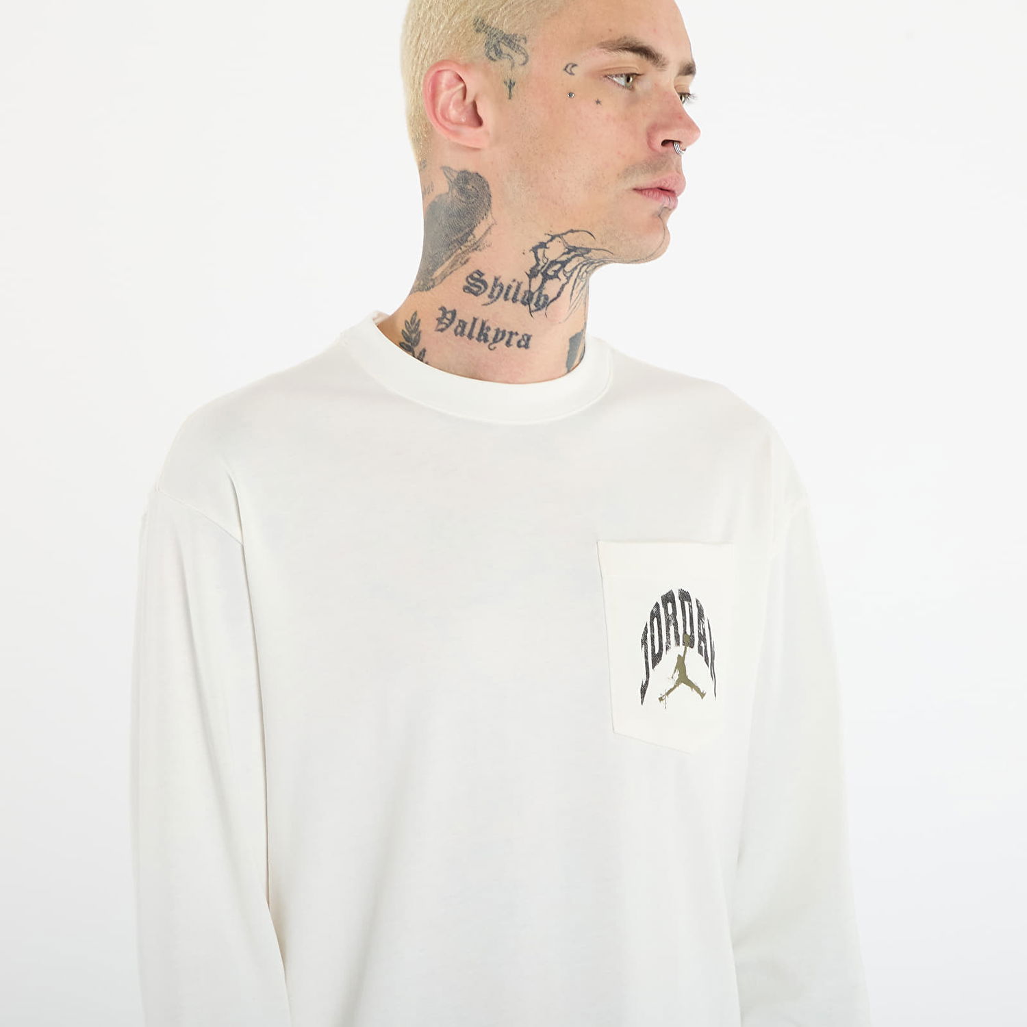 T-shirt Jordan Brooklyn Realtree Long-Sleeve Pocket Crew Neck Vit | HV4567-133, 1