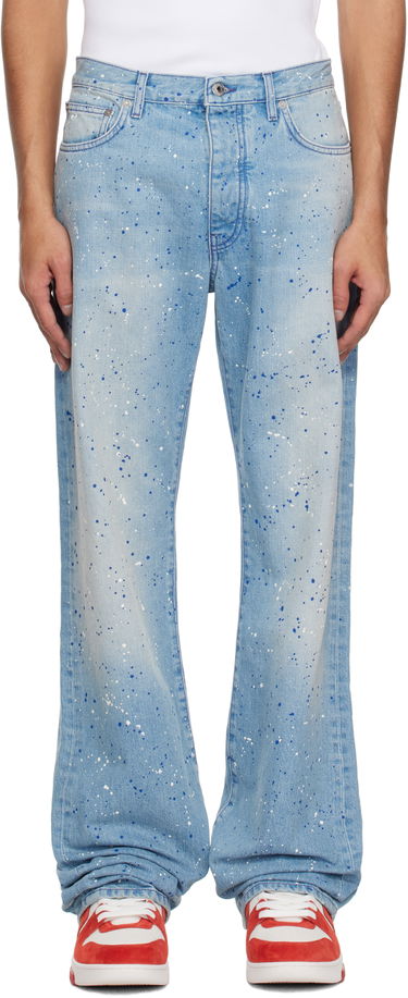 Jeans Off-White Off-White Paint Splatter Jeans Blå | OMYA18JS25DEN0024684, 0
