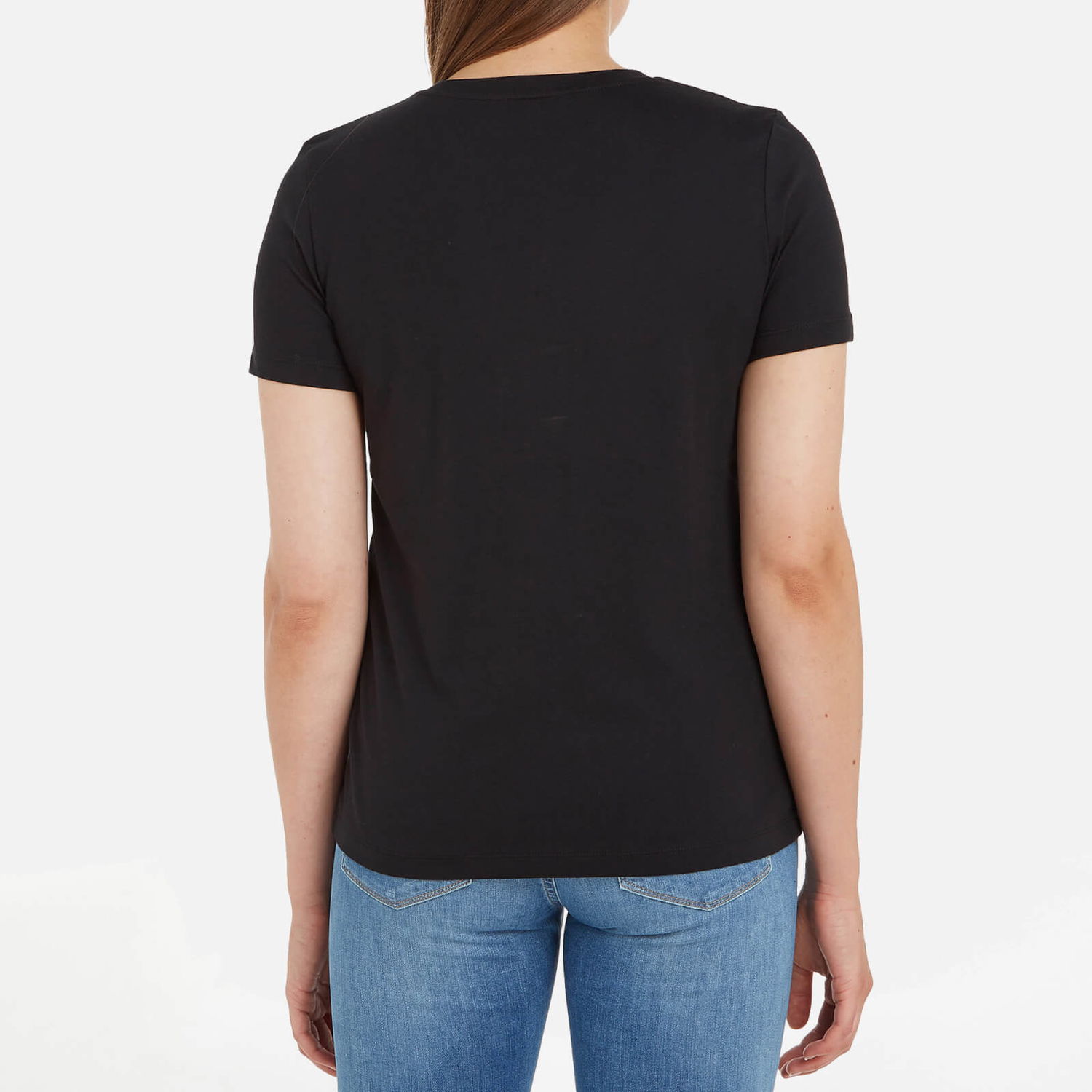 T-shirt Tommy Hilfiger Cotton-Jersey Printed T-Shirt Svart | WW0WW31999BDS, 1