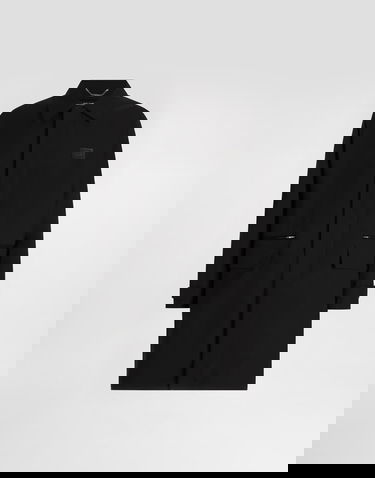 Trenchcoat Dolce & Gabbana Dolce & Gabbana Single-Breasted Trench Coat Svart | G053ITFUUDDN0000, 0