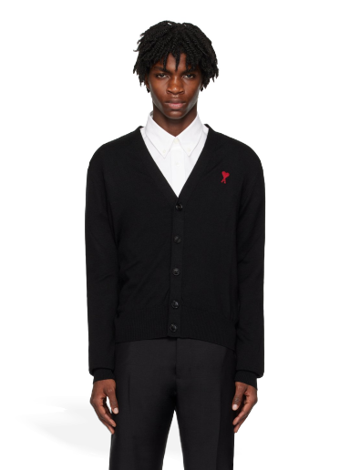 Sweater AMI Cardigan Svart | BFHKC111.KN0025