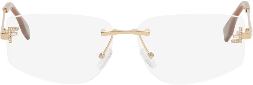 Solglasögon FENDI Fendi First Crystal Glasses Metallisk | FE5116US@58030 192337204203