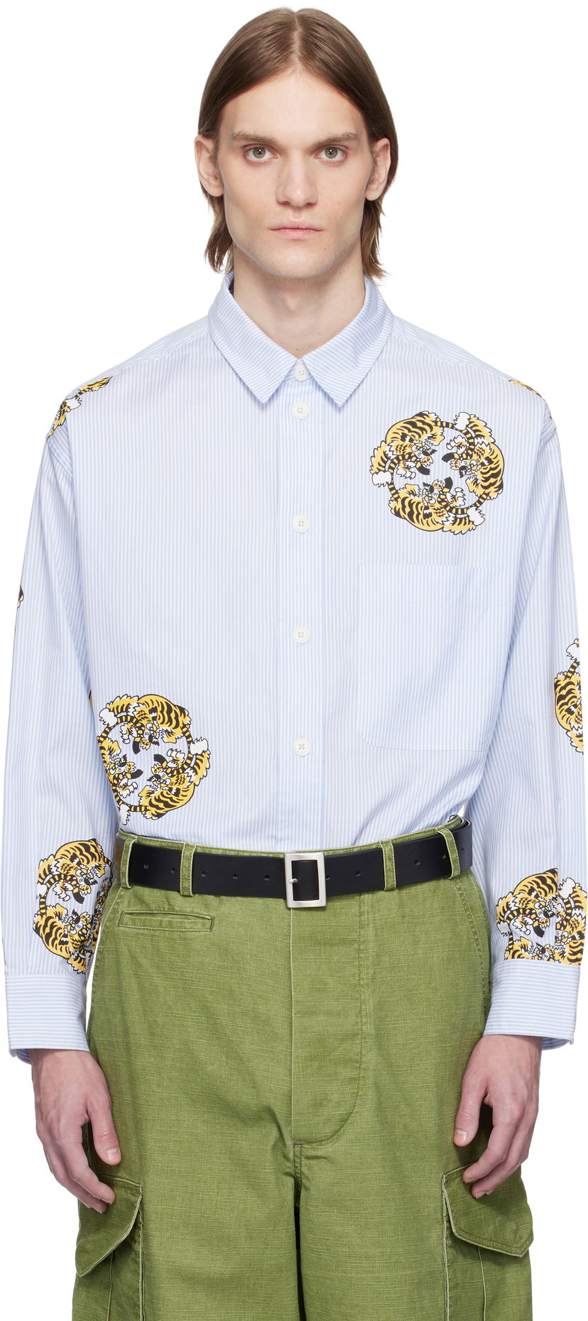 Skjorta KENZO Kenzo Paris VERDY Edition Oversized Shirt Blå | FF55CH5039A5