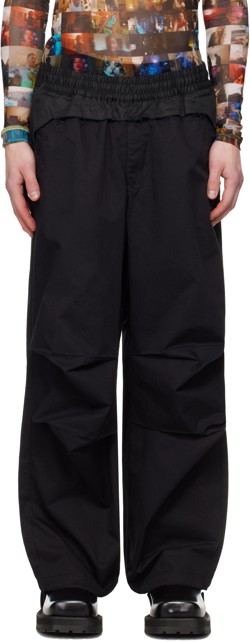 Cargo byxor Diesel Diesel P-Gustaf Trousers Svart | A16074-0IQAV-9XXA