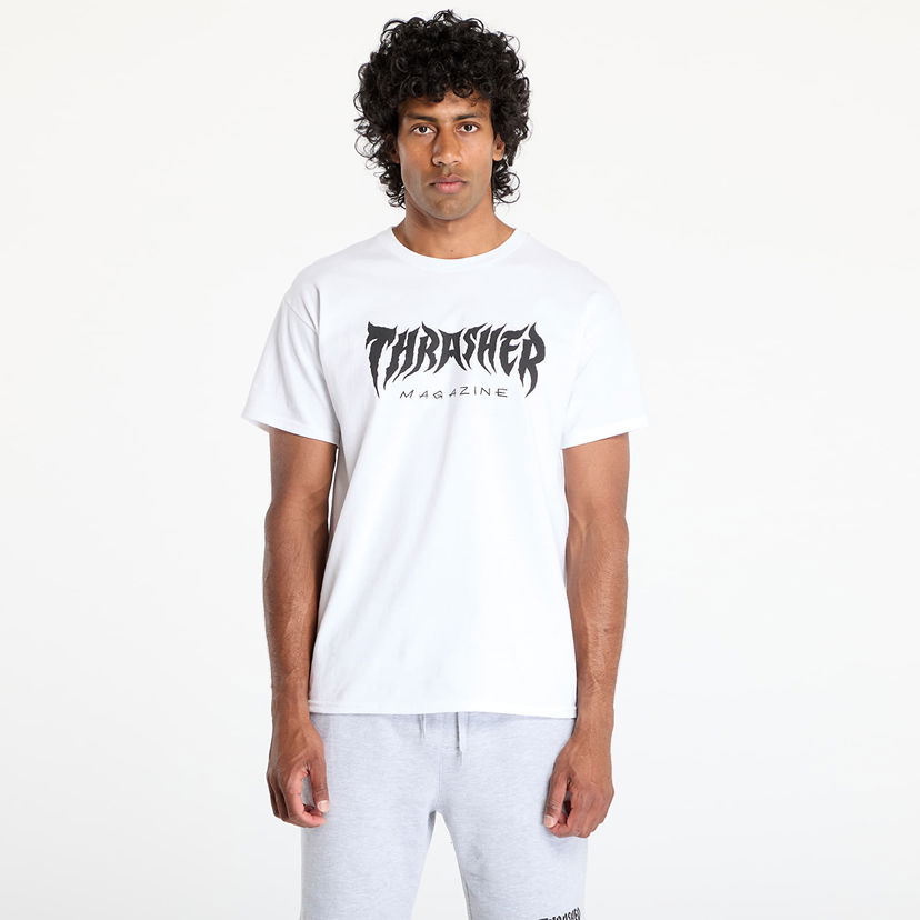 T-shirt Thrasher Thrasher Metal T-Shirt Vit | 145692