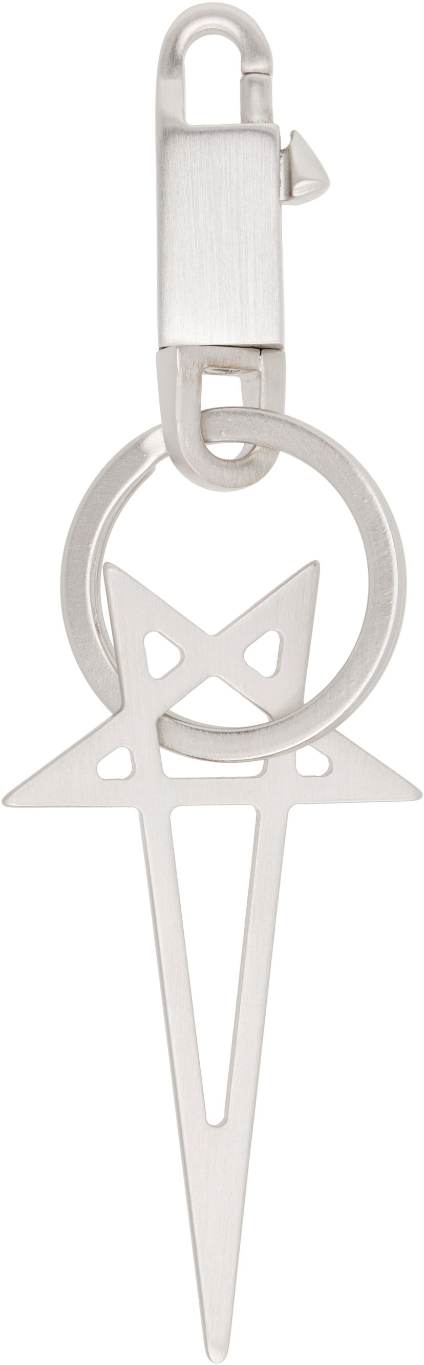 Nyckelringar Rick Owens Rick Owens Concordians Pentagram Keychain Metallisk | RA02E0791 MET