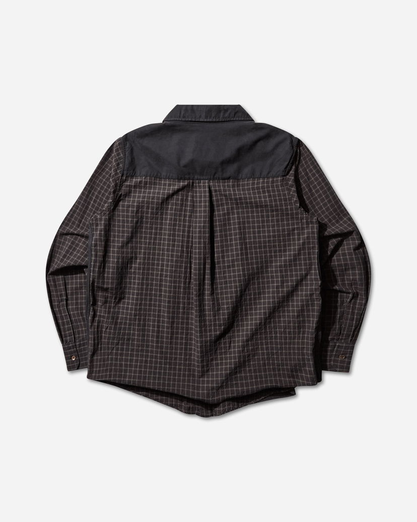 Skjorta OUR LEGACY Double Borrowed Shirt Faux Lumberjack Check Svart | M4252DB 001