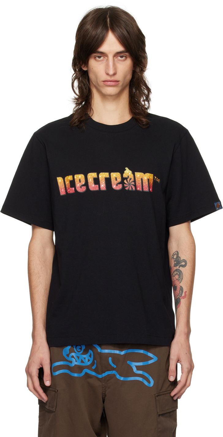 T-shirt BBC IceCream Soft Serve Sparkle T-Shirt Svart | IC24349