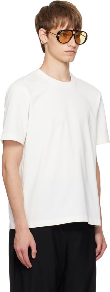 T-shirt Bottega Veneta Bottega Veneta Cotton T-Shirt with Small Logo Vit | 838959V4N509071, 1