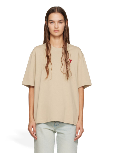 T-shirt AMI T-Shirt Beige | UTS005.726