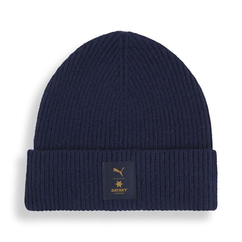 Mössa Puma PUMA x SAYSKY Merino Beanie Mörkblå | 026615_01