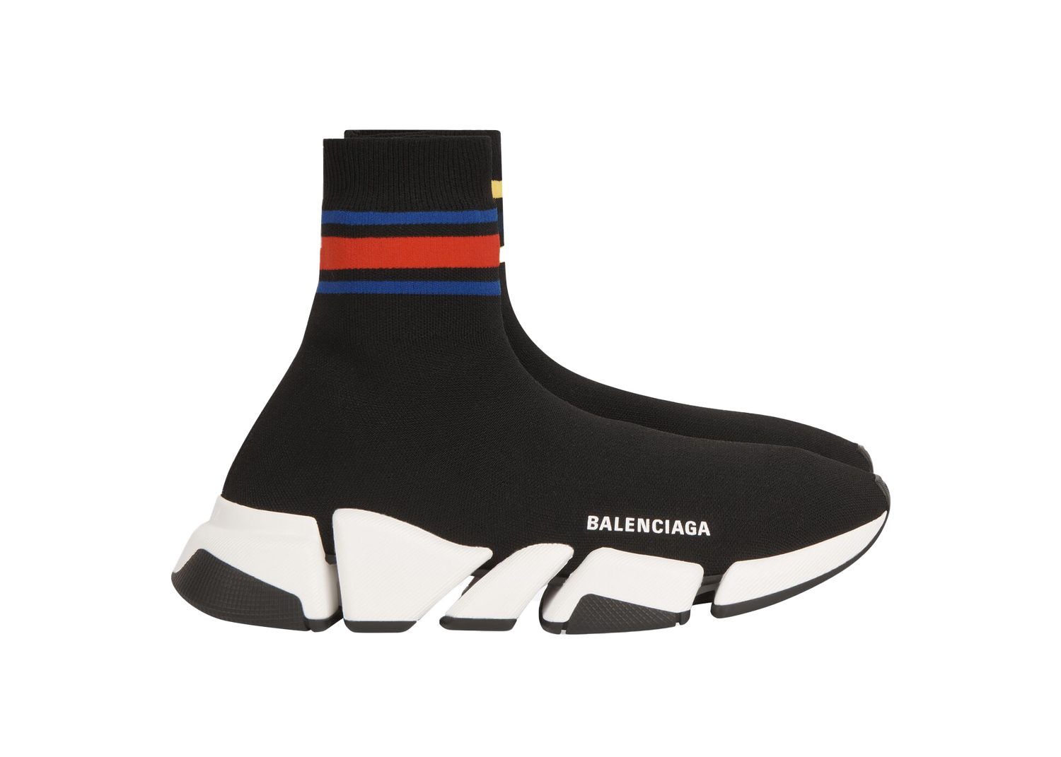 Sneakers och skor Balenciaga Speed 2.0 Stripped Black W Svart | 674608W2F601467, 0