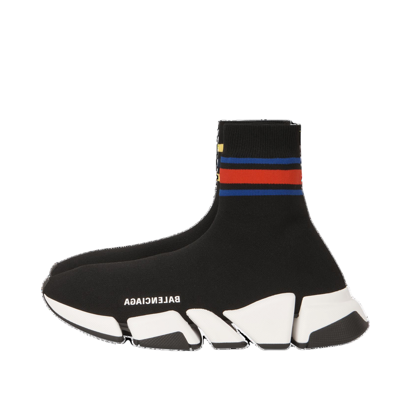 Sneakers och skor Balenciaga Speed 2.0 Stripped Black W Svart | 674608W2F601467