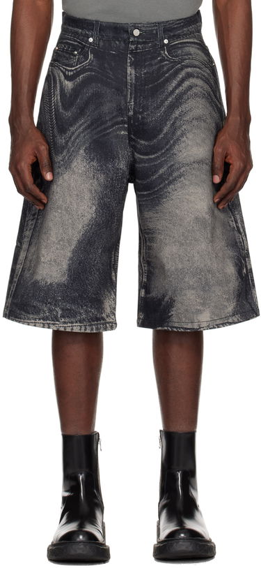 Shorts Camper Camperlab Trompe-L'œil Denim Shorts Blå | AU00007-003, 0