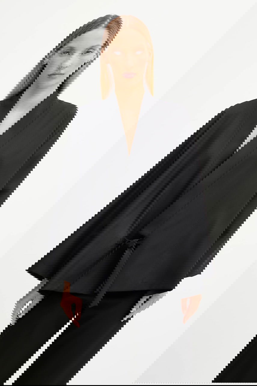 Jacka KENZO Kenzo Kimono Wrap Jacket Svart | FF62VE2749RA, 0