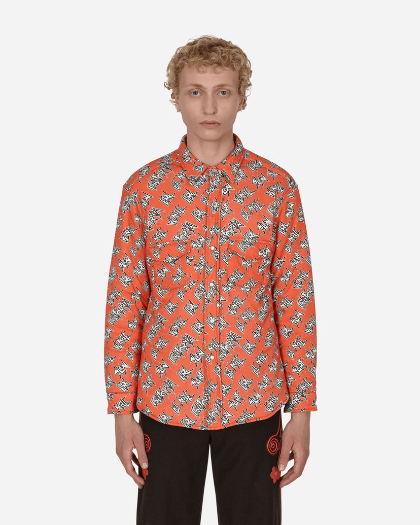 Skjorta ERL Padded Cotton Overshirt Orange | ERL04B009 1