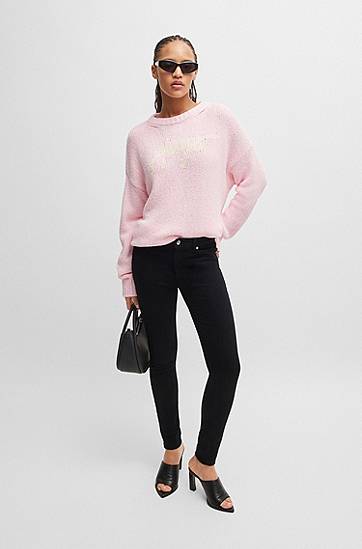 Jeans BOSS Skinny Fit Stretch Denim Jeans Svart | 50522436, 1