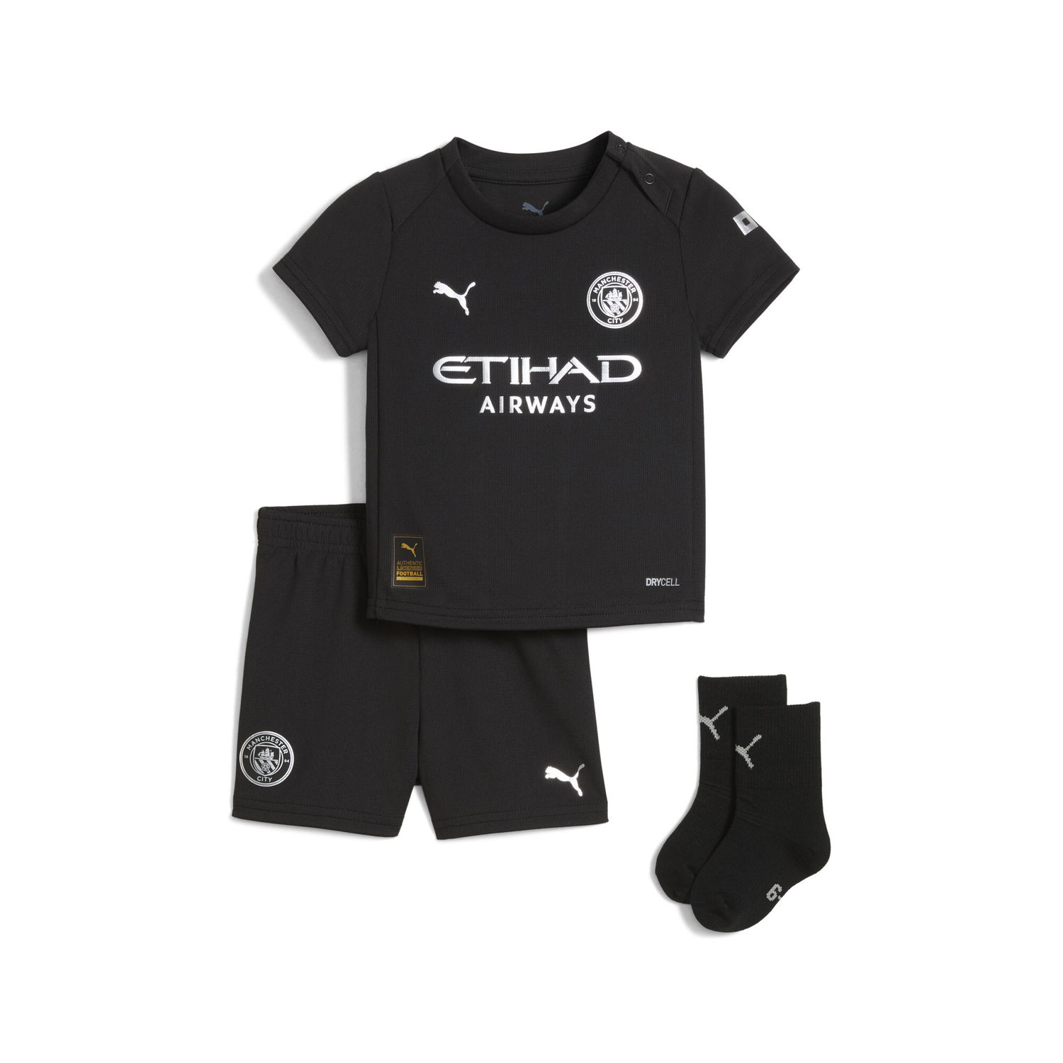 Träningsoverall Puma Manchester City 25/26 2nd Away Infant Minikit DryCELL Svart | 780356_02, 0