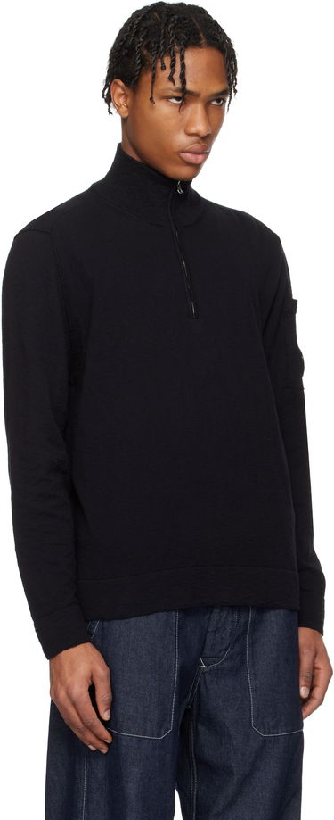Sweater C.P. Company C.P. Company Half Zip Knit Sweater Svart | 18CMKN304A-110373A, 1