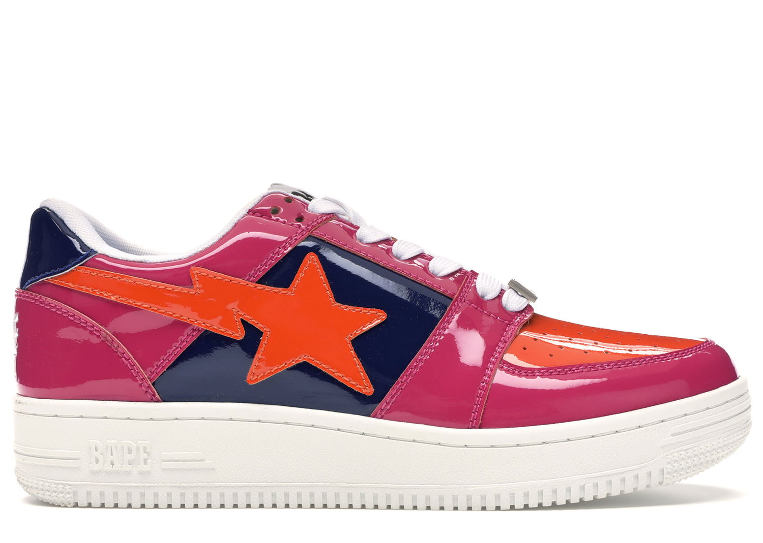 Sneakers och skor BAPE Bape Sta Low "Color Block Pink Orange Navy" Röd | 1F80191001-PNK, 0