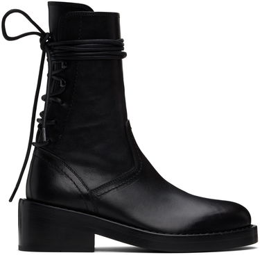 Kläder Ann Demeulemeester Ann Demeulemeester Henrica Leather Boots Svart | 2201-W-A02-380-099, 0
