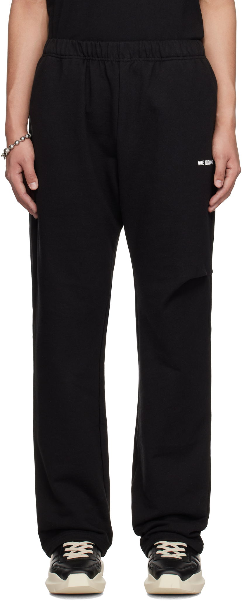 Träningsbyxor We11done We11done Wide Jogger Sweatpants Svart | WD-TA3-22-864-U-BK
