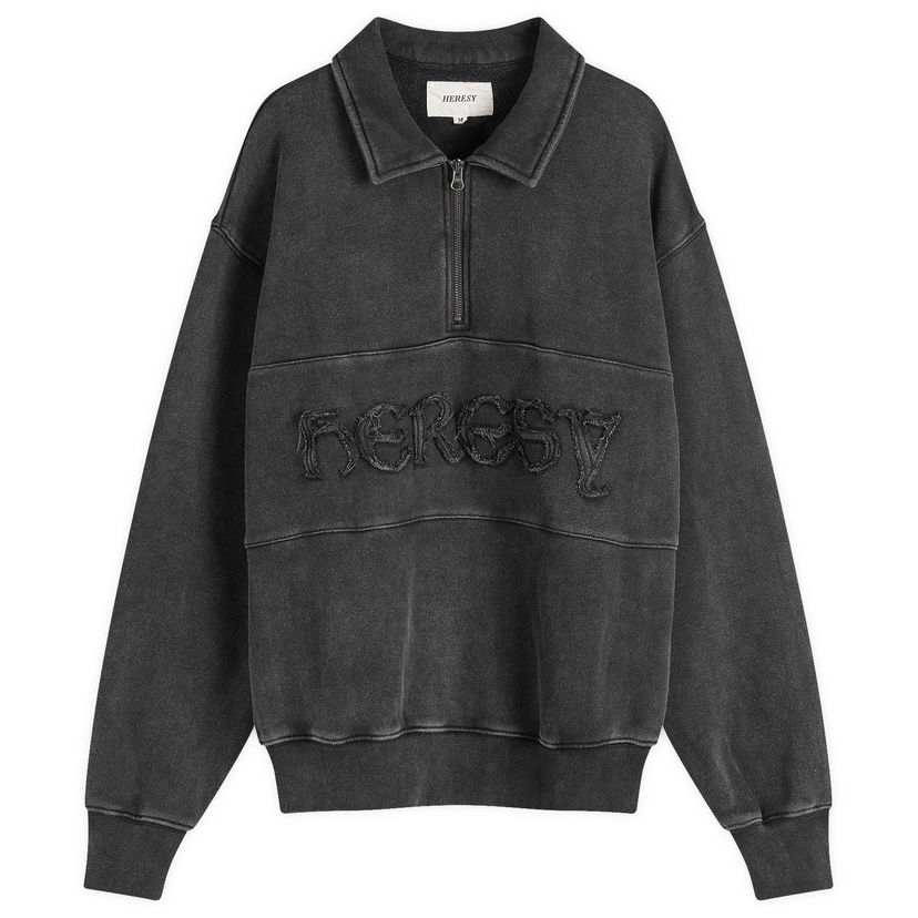 Sweatshirt Heresy Pintsmen Quarter Zip Sweatshirt Svart | HAW24-S01A