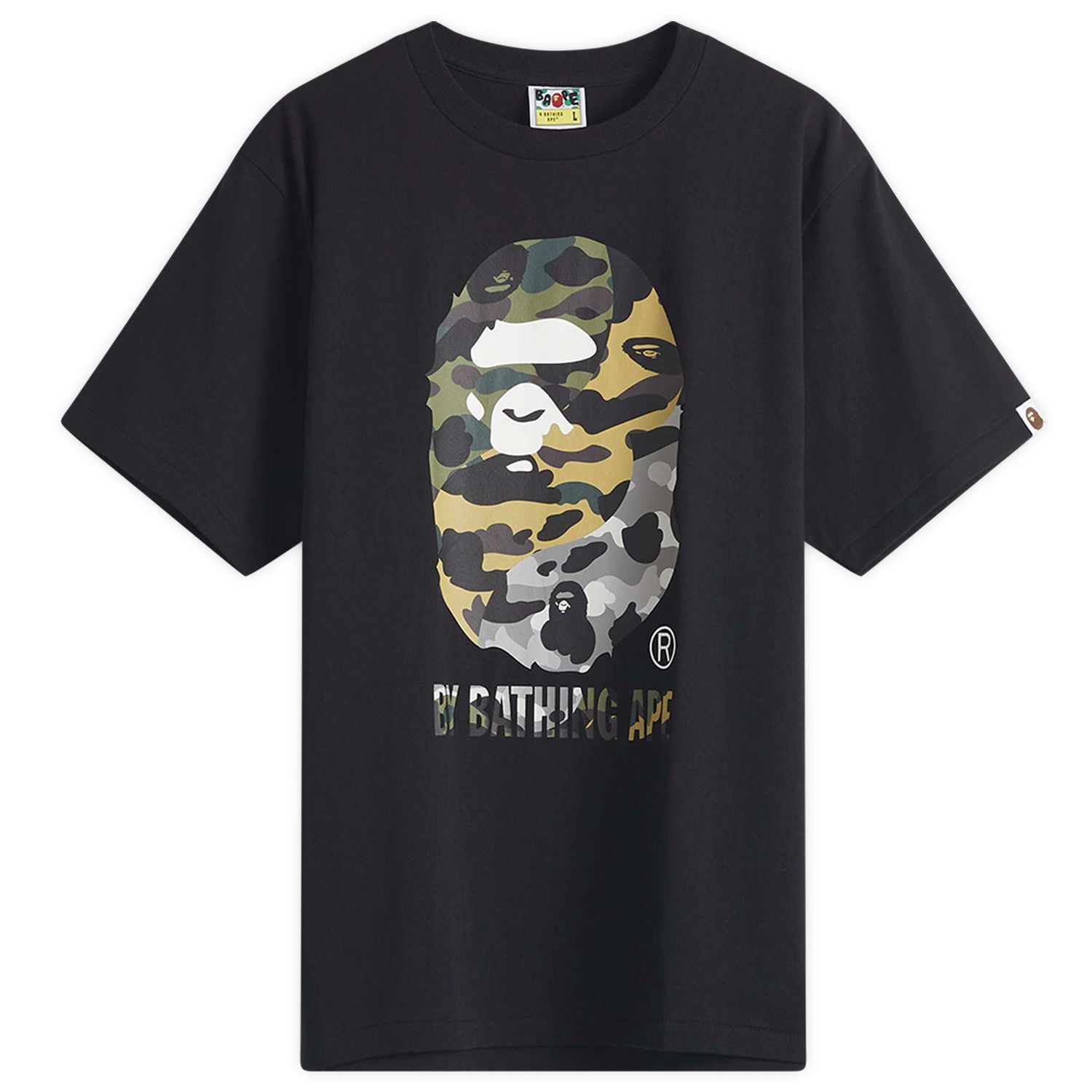 T-shirt BAPE 1St Camo Crazy By Bathing Ape T-Shirt, Size Large Svart | 001TEL301017M-BLK, 0