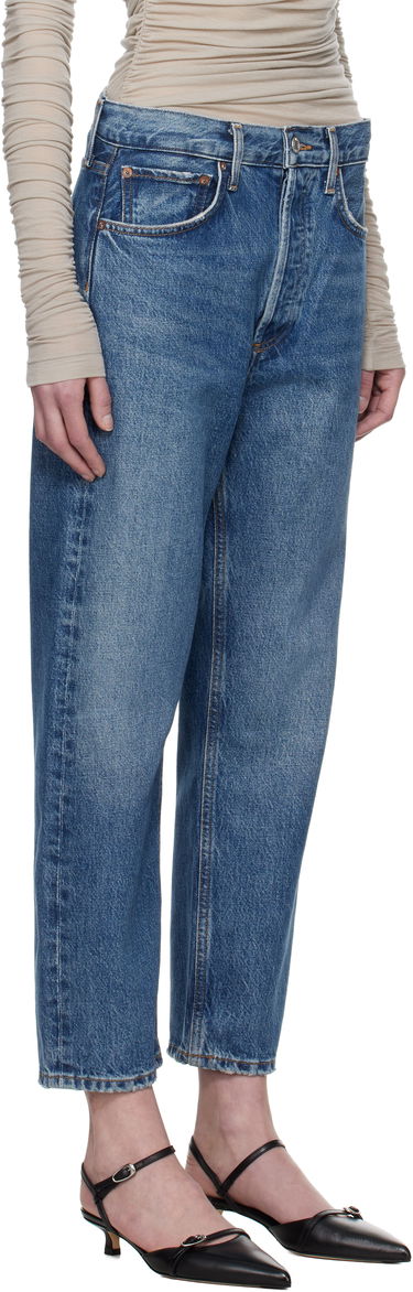 Jeans AGOLDE AGOLDE 90's Crop Mid Rise Straight Jeans Blå | A173-1535, 1