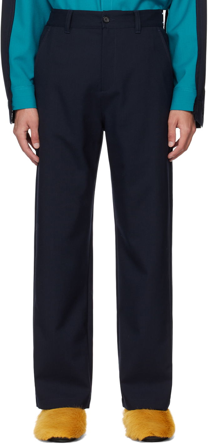 Byxor Marni Four-Pocket Trousers Mörkblå | PUMU0242U0 TW839