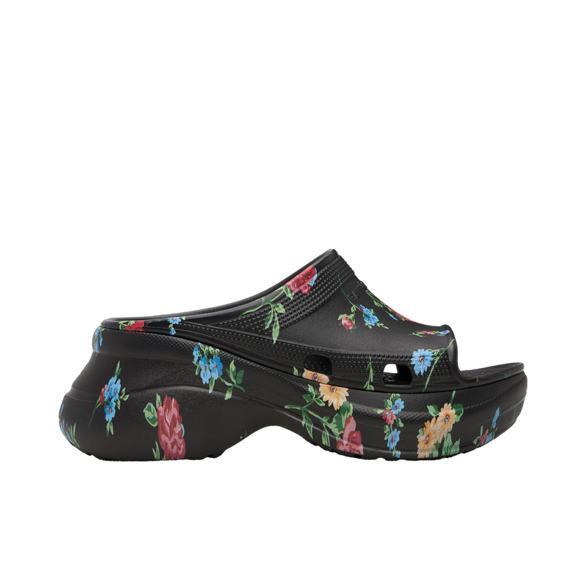 Sneakers och skor Balenciaga Balenciaga Crocs Edition Floral Pool Slides Svart | 677389W1S8G