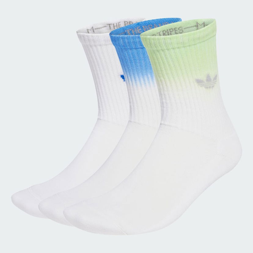 Strumpor adidas Performance Ombré Crew Socks - 3 Pairs Vit | JX5221