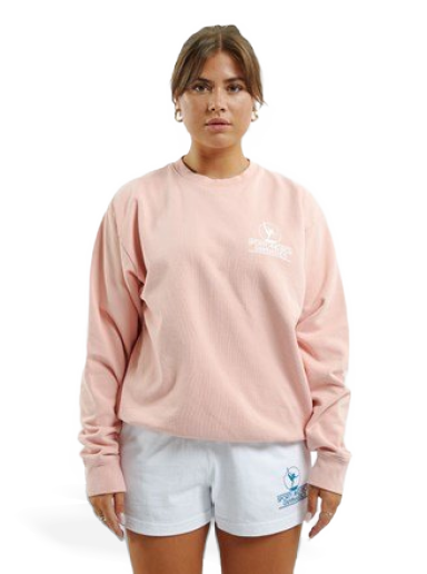 Sweatshirt Sporty & Rich Gymnastics Crewneck Rosa | CR481RO