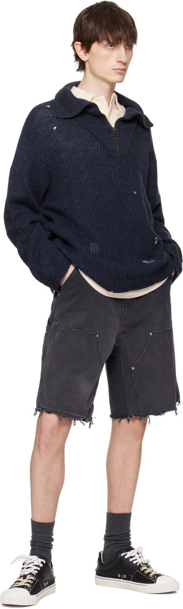 Shorts Maison Margiela Maison Margiela Stud Denim Shorts Svart | S50MU0082 M35255, 3