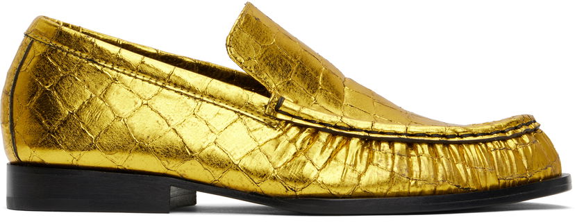 Kläder Dries Van Noten Dries Van Noten Metallic Loafers Gul | WS251-1277-208