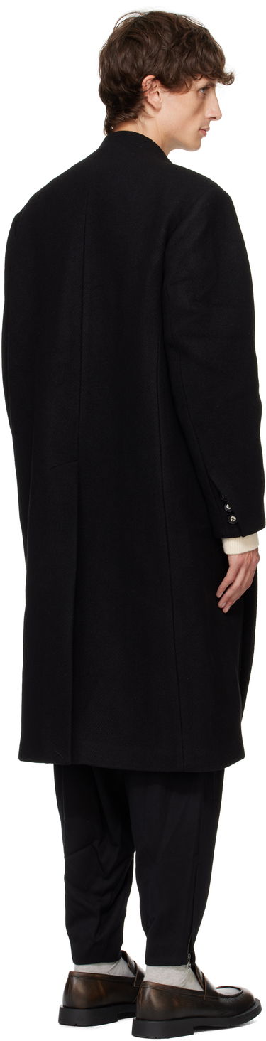 Rockar ADER ERROR Pleated Long Coat Svart | BN01FWCT0101BK, 2