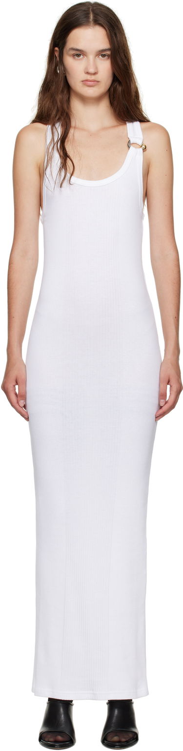 Klä Jean Paul Gaultier Jean Paul Gaultier 'The Piercing' Maxi Dress Vit | 25/03-W-DR067-J014-01, 0