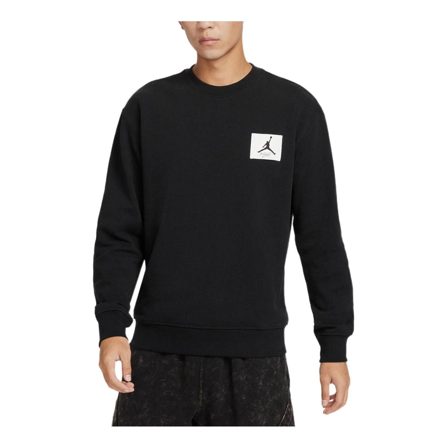 Sweatshirt Jordan Air Jordan Logo Crewneck Sweatshirt Svart | FB3910-010, 0