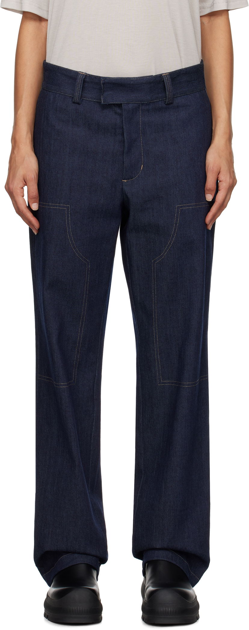 Jeans Soulland Indigo Denim Emery Jeans Blå | 42032-1316