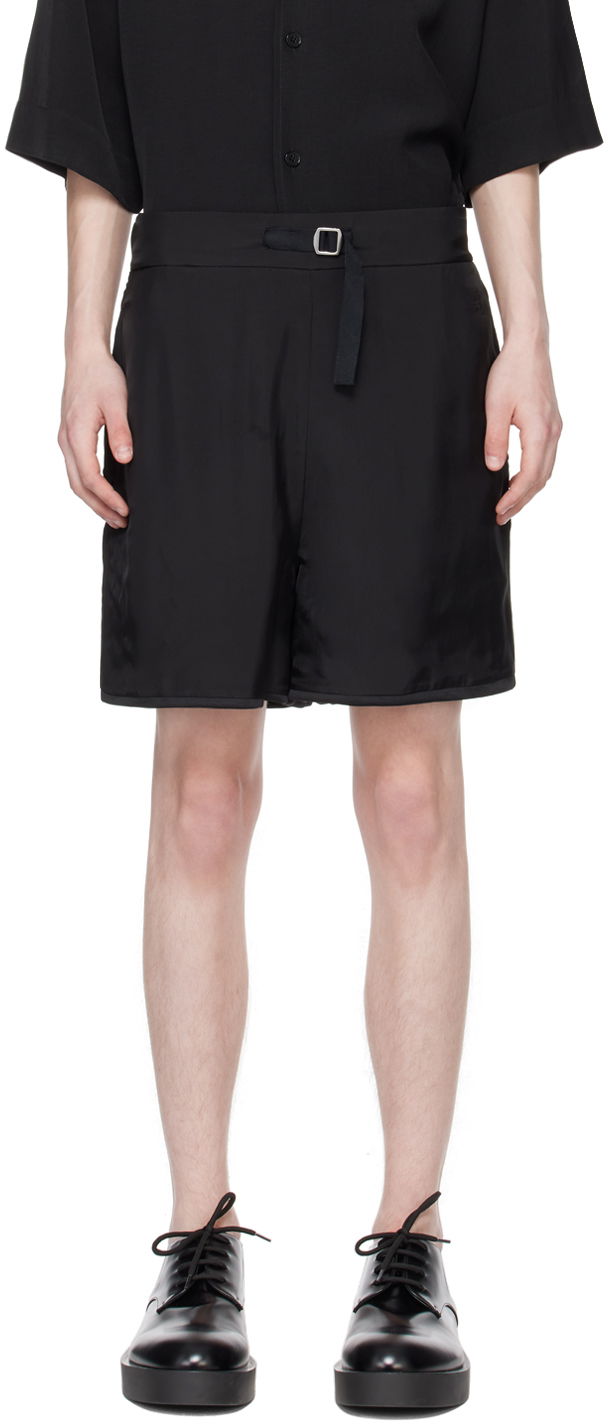 Shorts Jil Sander Oversized Reversible Shorts Svart | J22MU0117_JTN323