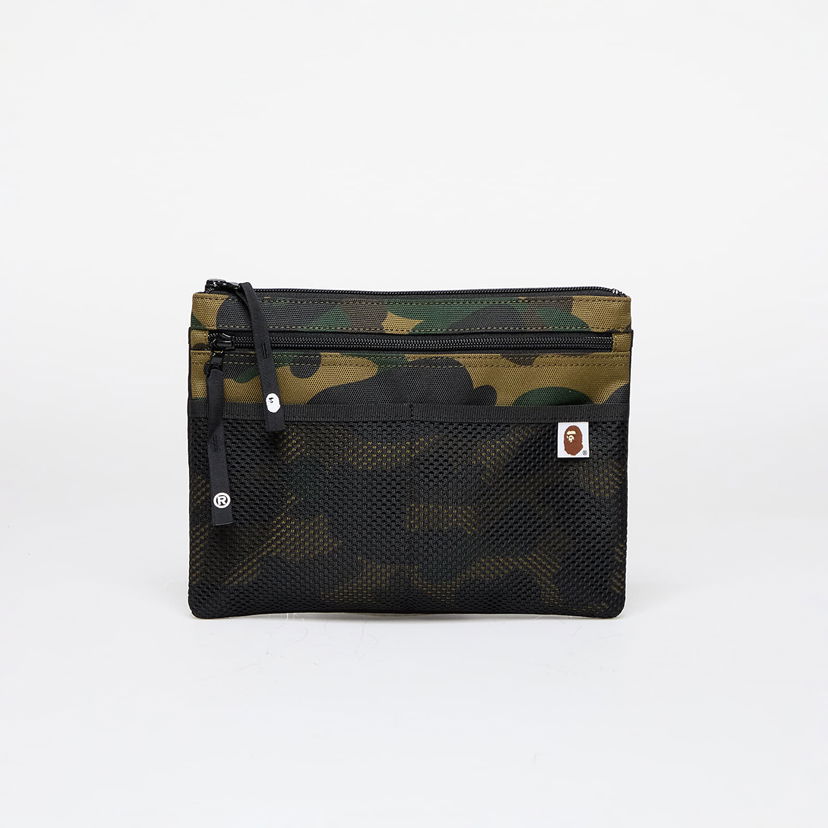 Axelväska BAPE A BATHING APE 1St Camo Cordura Sacoche Green 1L Grön | 001SGK301001M GRN