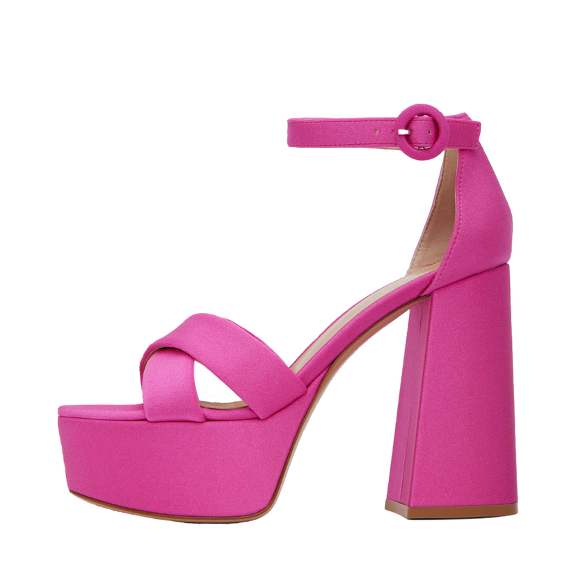 Sneakers och skor Gianvito Rossi Sheridan Heeled Platform Sandals Rosa | G61418.70RIC.LYC