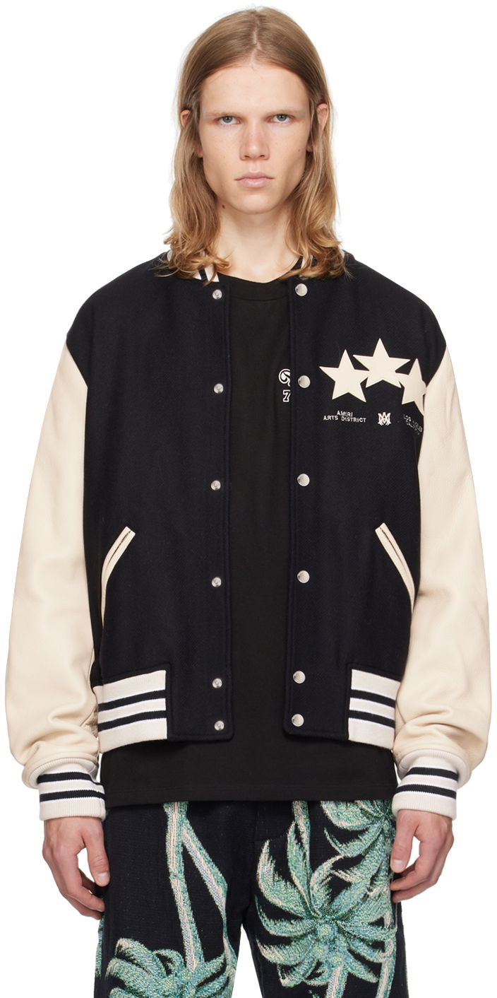 Bomberjacka AMIRI Stars Bomber Jacket Svart | AMOUBB1004