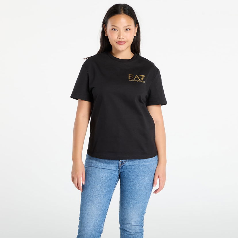 T-shirt Emporio Armani EA7 Emporio Armani Train Logo Series T-Shirt Svart | 7W000725AF12957MC004