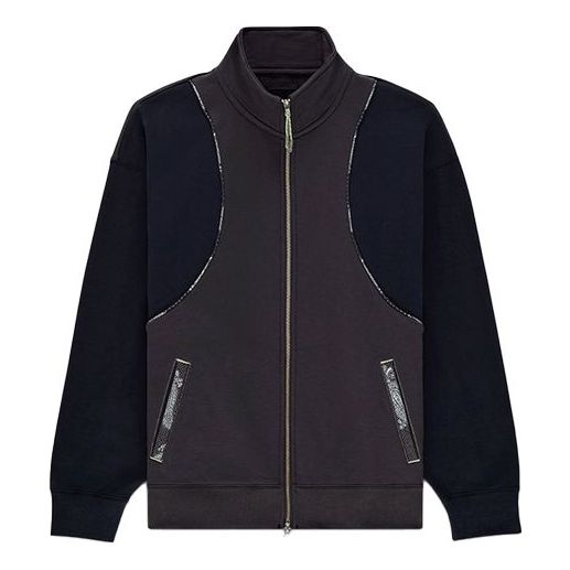 Jacka Converse Reflective Strip Stand Collar Jacket Svart | 10022624-A02