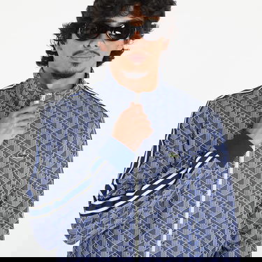 Sweatshirt Lacoste Paris Jacquard Monogram Zipped Sweatshirt Mörkblå | SH1368-00-QIE, 4