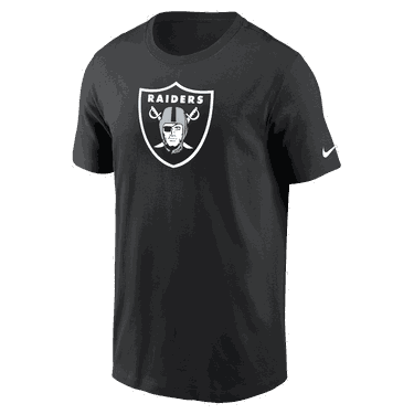 T-shirt Nike Logo Essential (NFL Las Vegas Raiders) T-Shirt Svart | DR1694-010, 0
