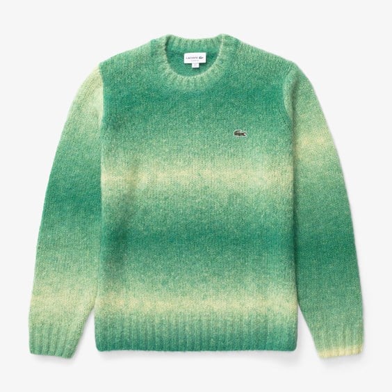Sweater Lacoste Ombré Effect Alpaca Wool Sweater Grön | AH5664-00-PI0, 0