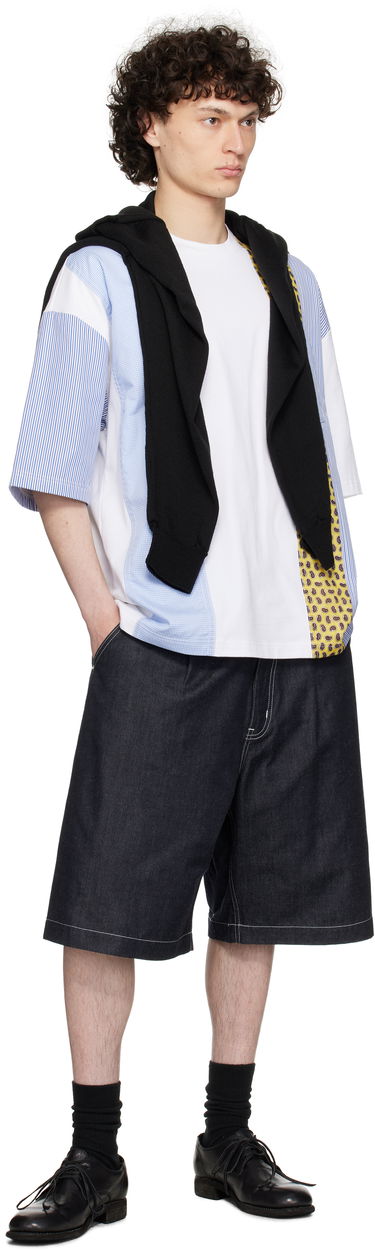 T-shirt Comme des Garçons Comme des Garçons Homme Multi-Fabric T-Shirt Vit | HO-T010-051, 3