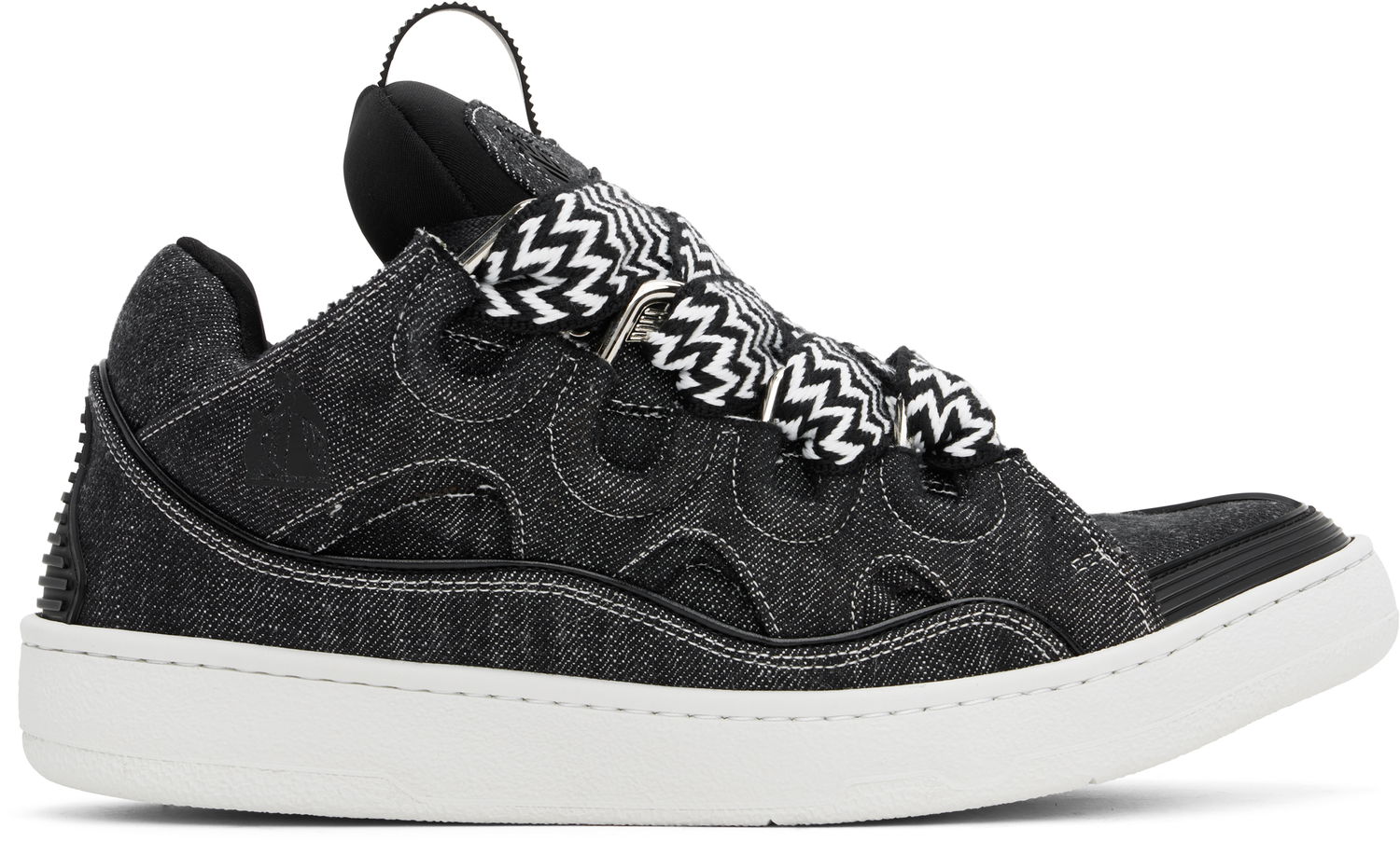 Sneakers och skor LANVIN Curb Denim Sneakers Svart | FM-SKRK11-DNIM-H24, 0